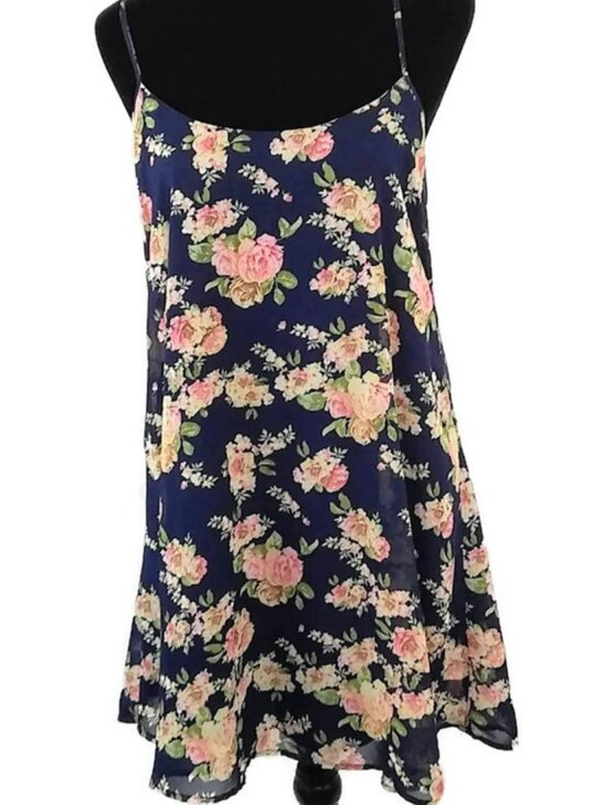 Rue21 Dresses & Skirts - Rue21 Women's Lined Sundress with Caged Back Floral Dress Size Medium